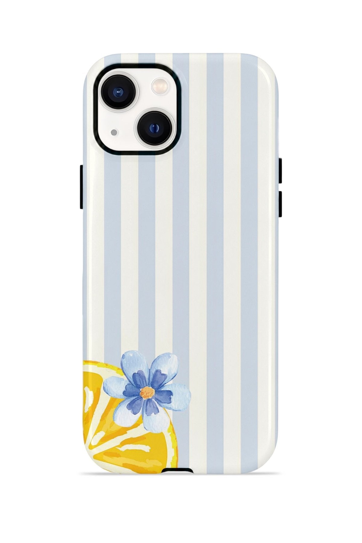 iPhone 15 Vorian Çift Katmanlı MagSafe Kılıf Blue Lemon Blossom