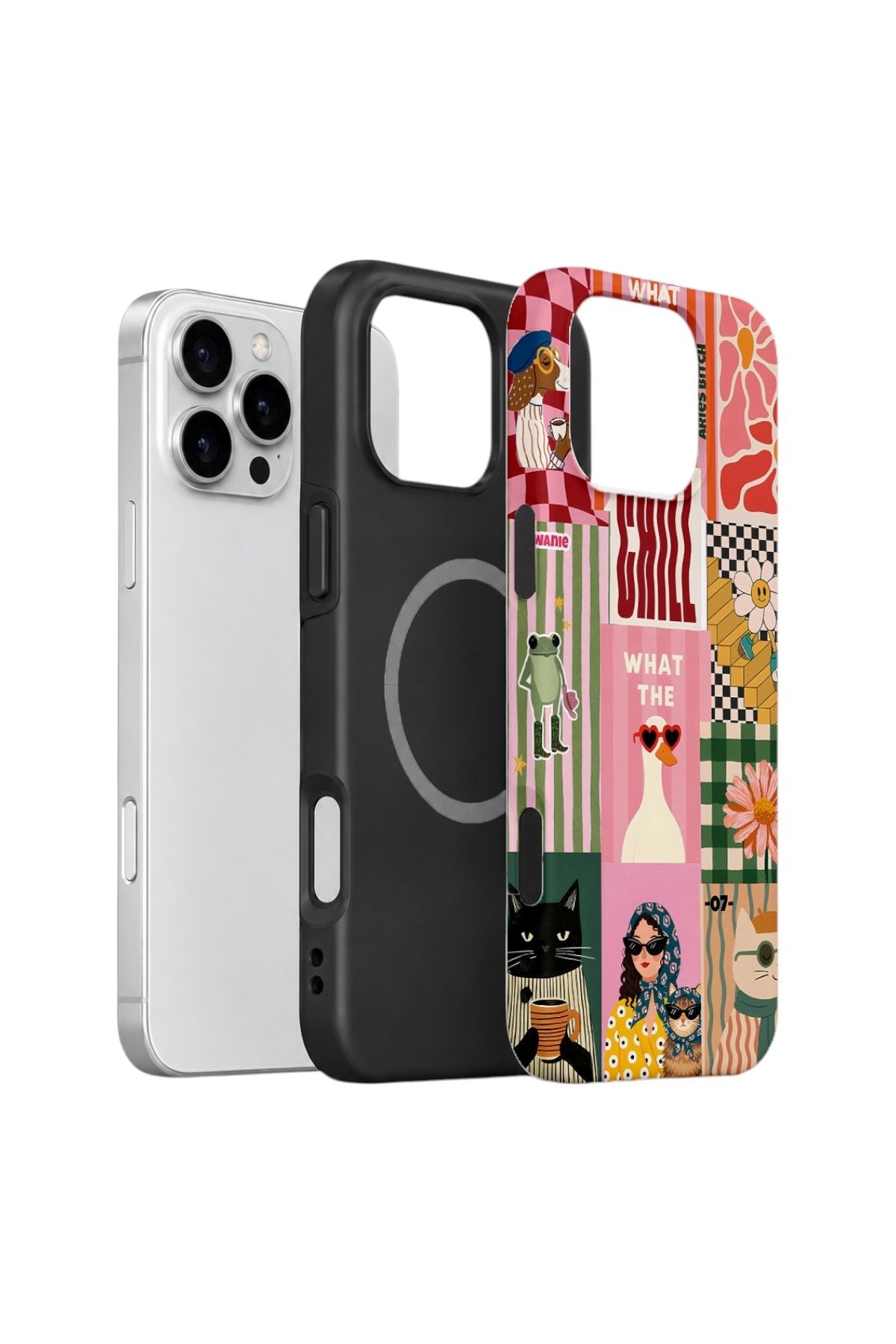 iPhone 16 Pro Max Vorian Çift Katmanlı MagSafe Kılıf Dolce Vita Collage
