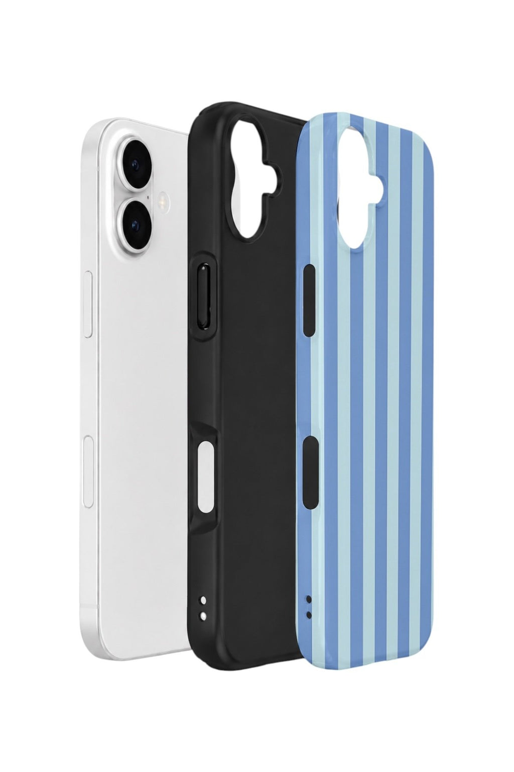 iPhone 17 Vorian Çift Katmanlı Kılıf Blue Gelato Stripe