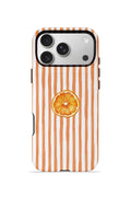 iPhone 17 Pro Vorian Çift Katmanlı Kılıf Orange Slice Stripe