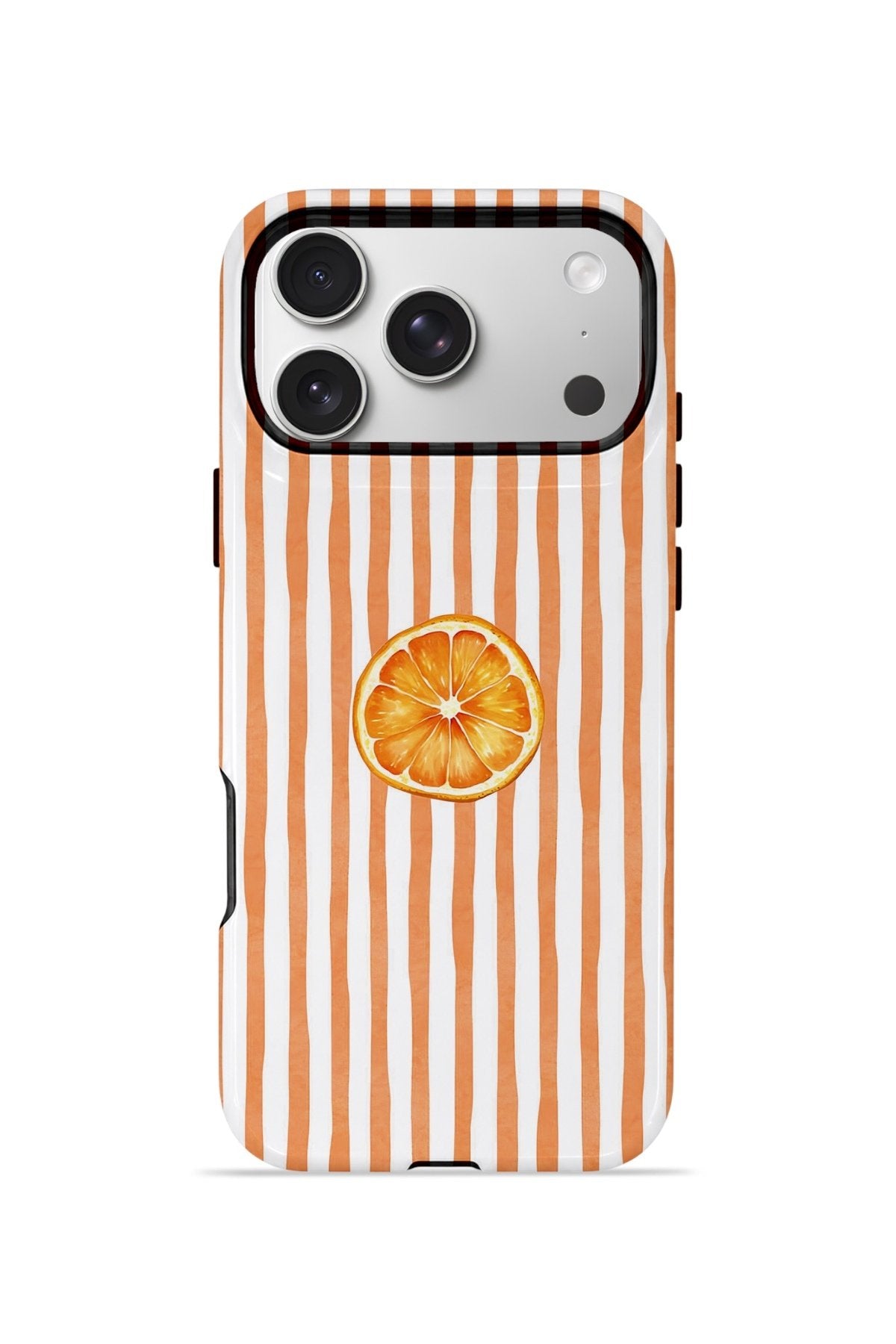 iPhone 17 Pro Vorian Çift Katmanlı Kılıf Orange Slice Stripe