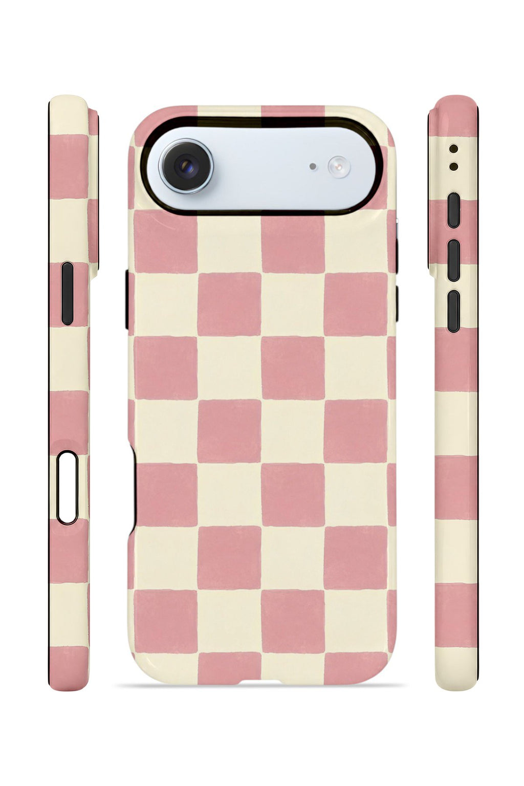 iPhone 17 Air Vorian Çift Katmanlı Kılıf Blush Checker