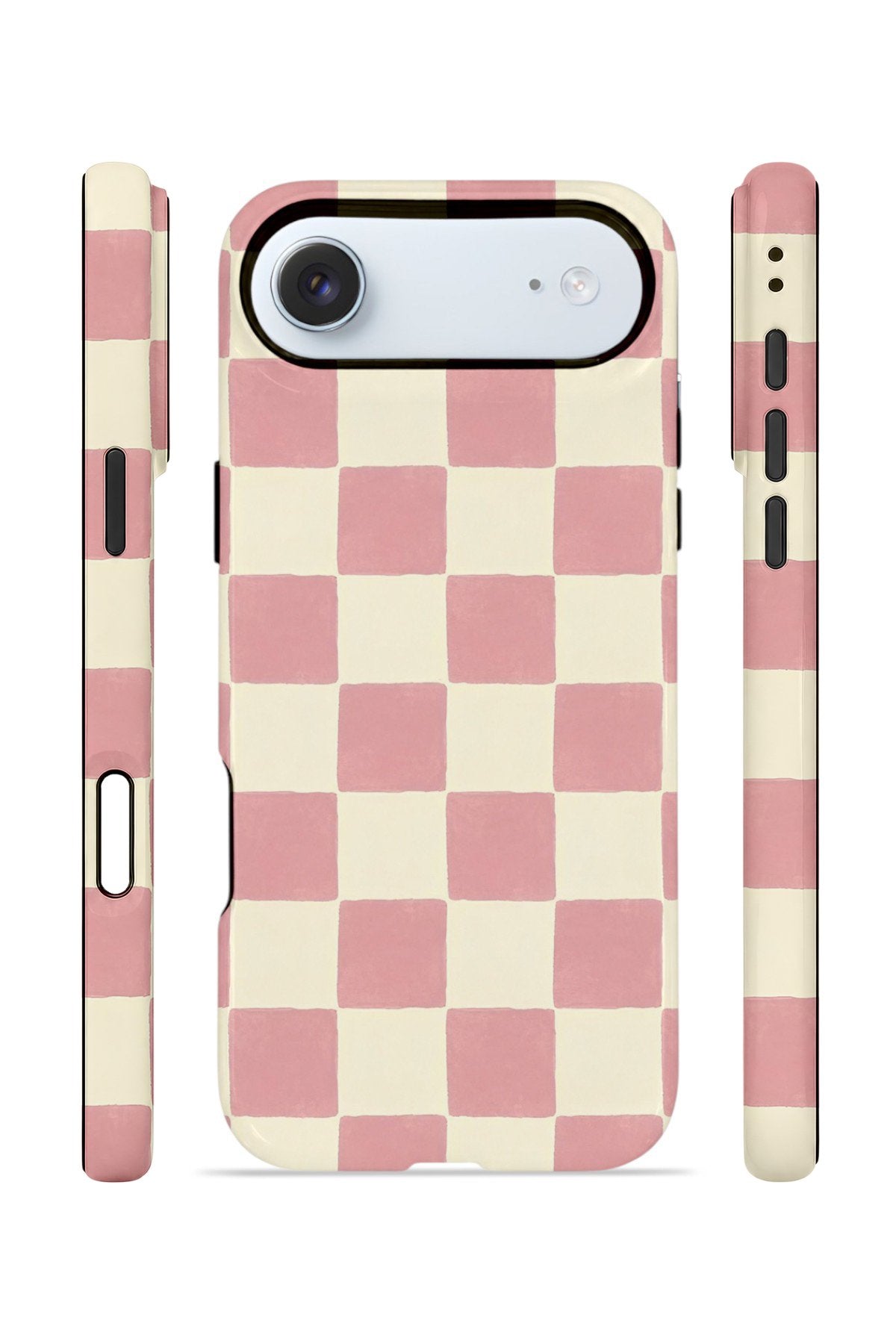 iPhone 17 Air Vorian Çift Katmanlı Kılıf Blush Checker