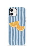 iPhone 12 Vorian Çift Katmanlı MagSafe Kılıf Blue Orange Slices