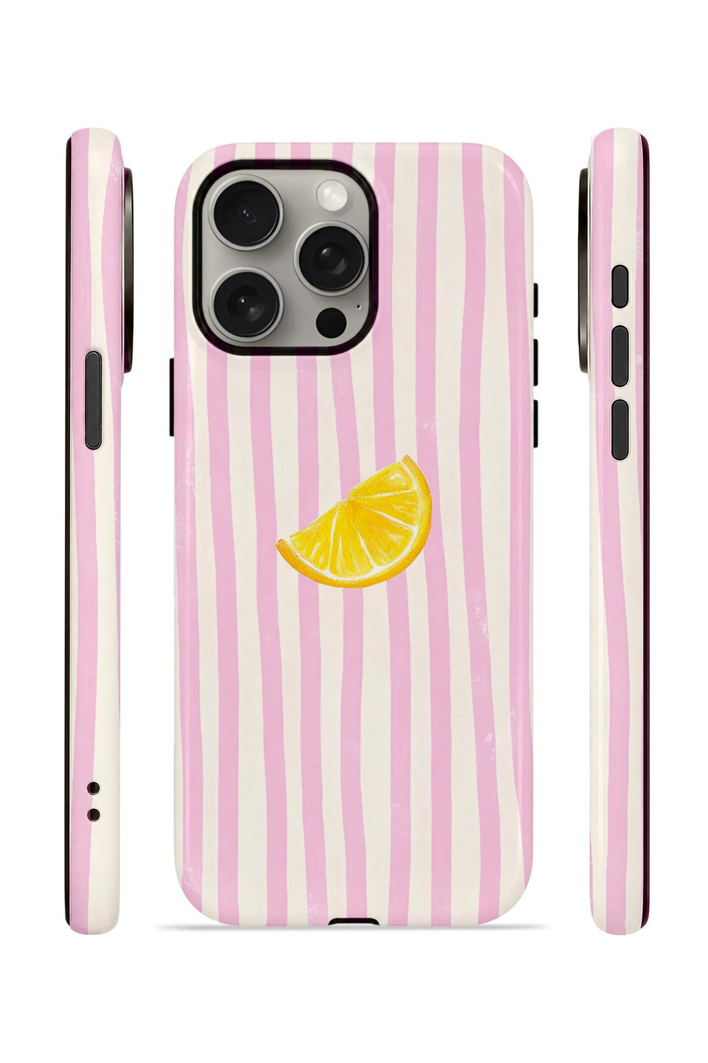 iPhone 15 Pro Max Vorian Çift Katmanlı Kılıf Pink Lemon Drop