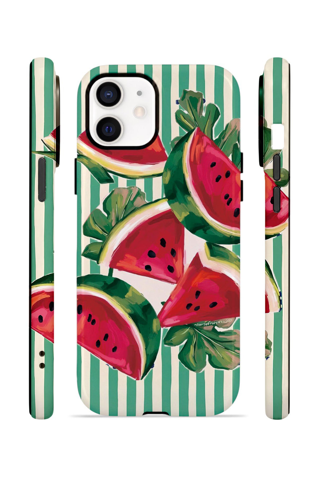 iPhone 12 Vorian Çift Katmanlı Kılıf Watermelon Cabana