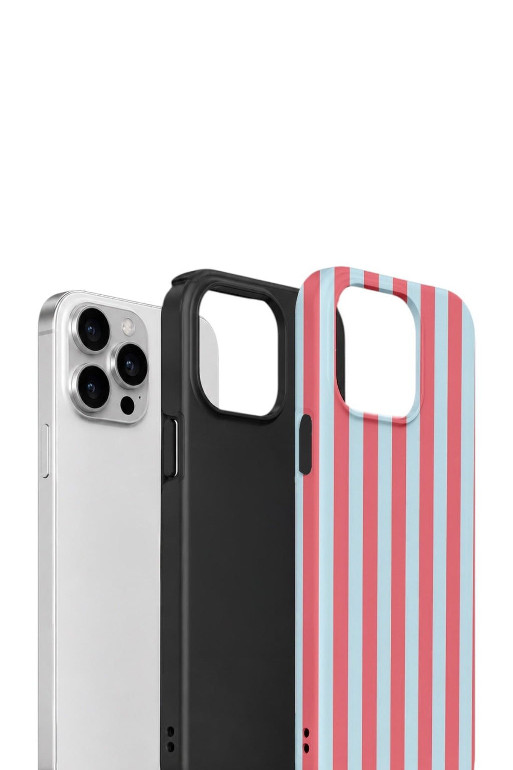 iPhone 14 Pro Max Vorian Çift Katmanlı Kılıf Poolside Candy Stripe