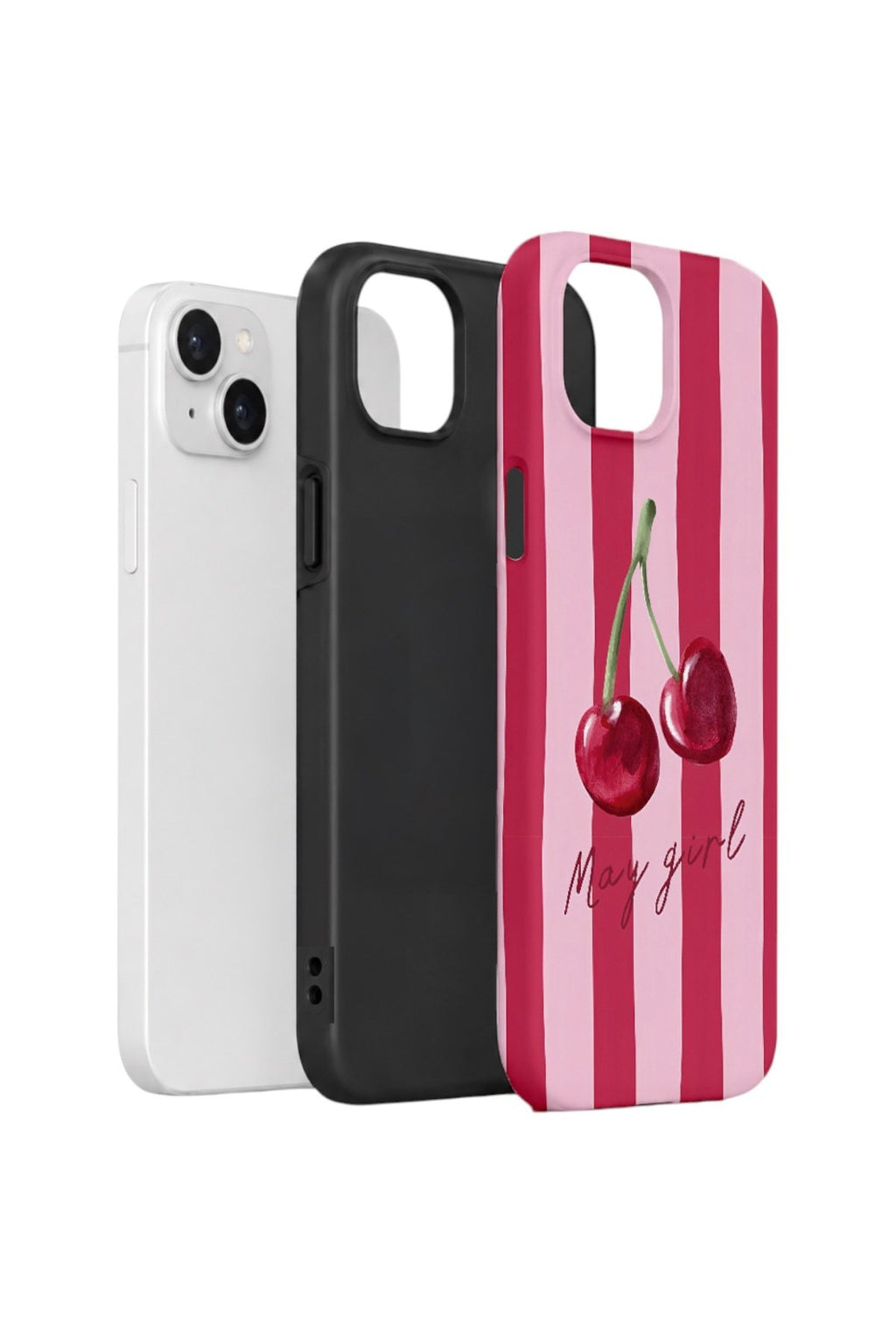iPhone 14 Vorian Çift Katmanlı Kılıf Cherry Girl