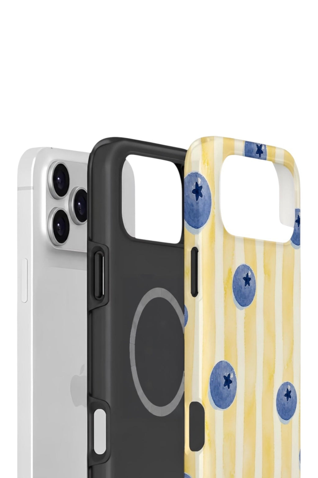 iPhone 17 Pro Vorian Çift Katmanlı MagSafe Kılıf Blueberry Sun Stripe