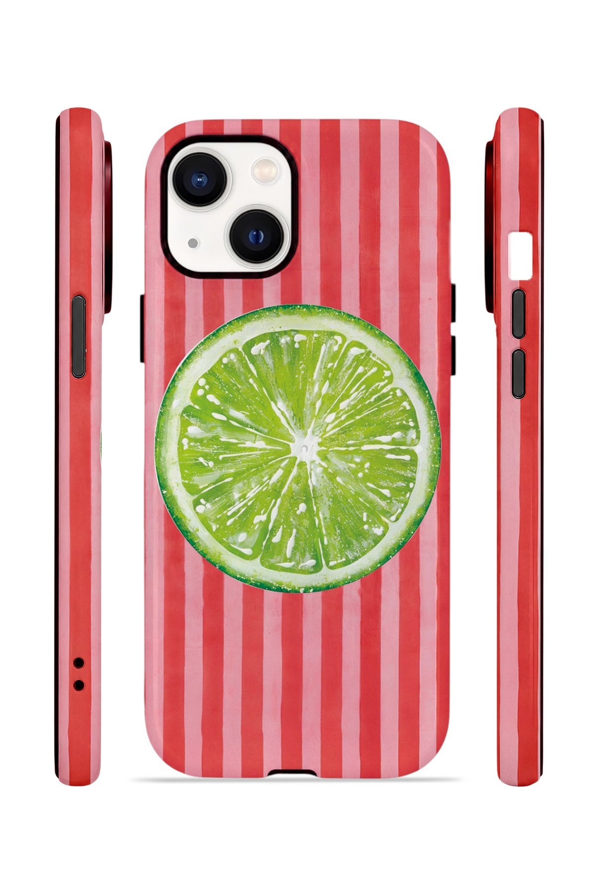 iPhone 14 Plus Vorian Çift Katmanlı MagSafe Kılıf Lime Slice Pop