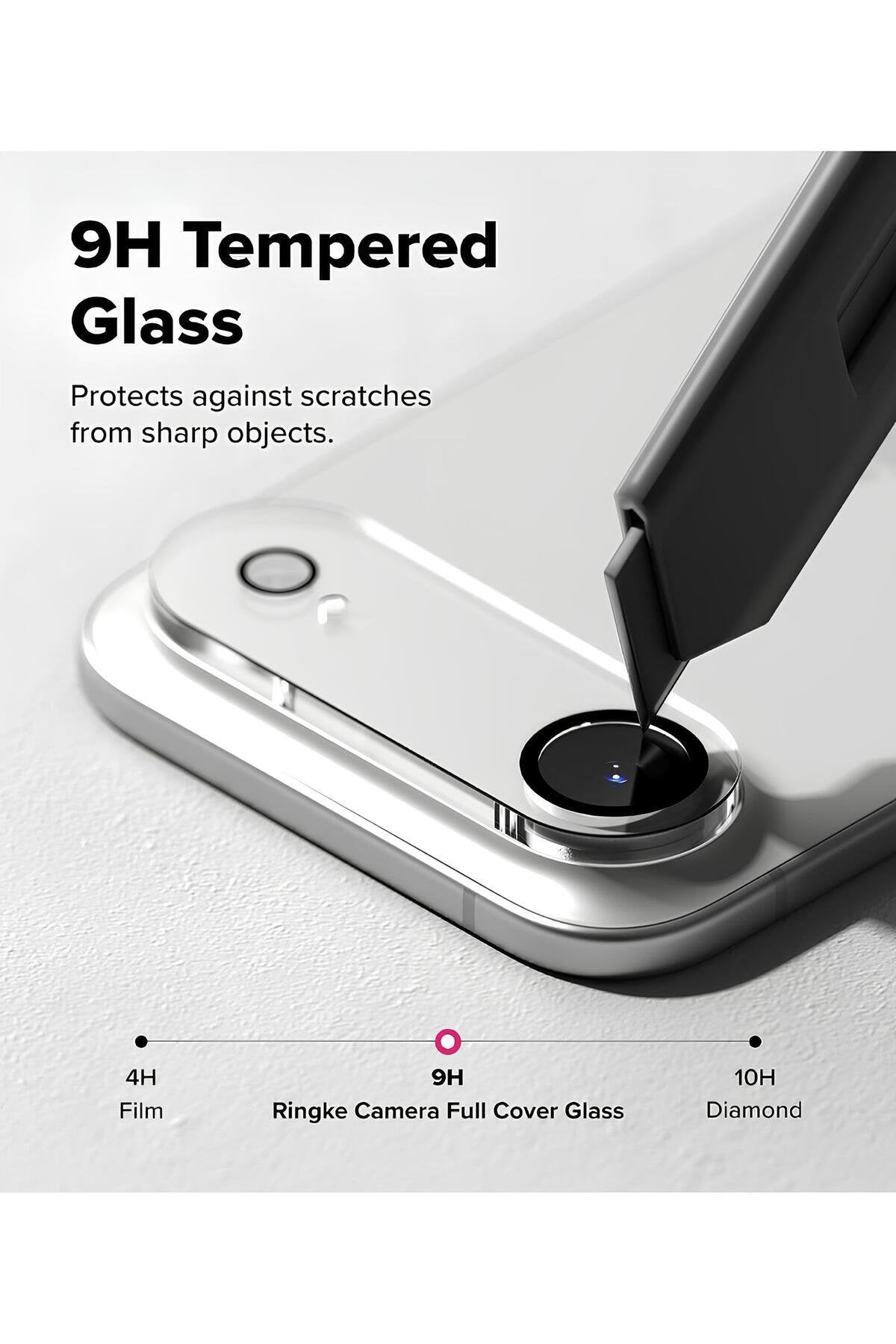 iPhone 17 Air Premium Tam Kaplama Lens Koruma Gümüş
