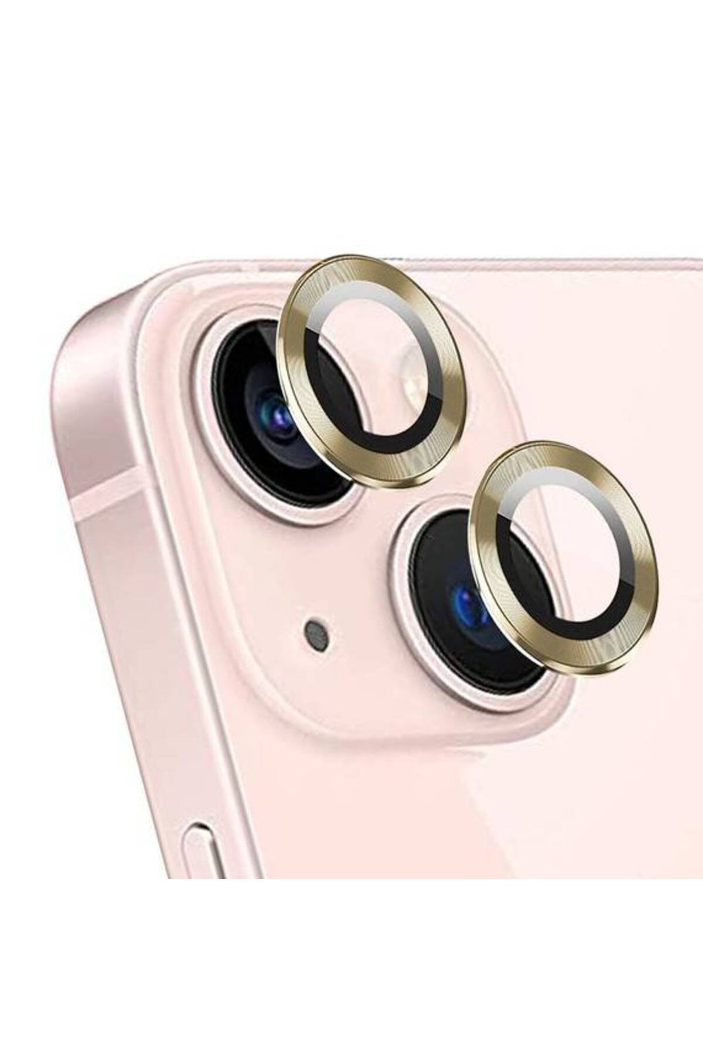 iPhone 15 6.1'' Metal Kamera Koruyucu Lens Gold