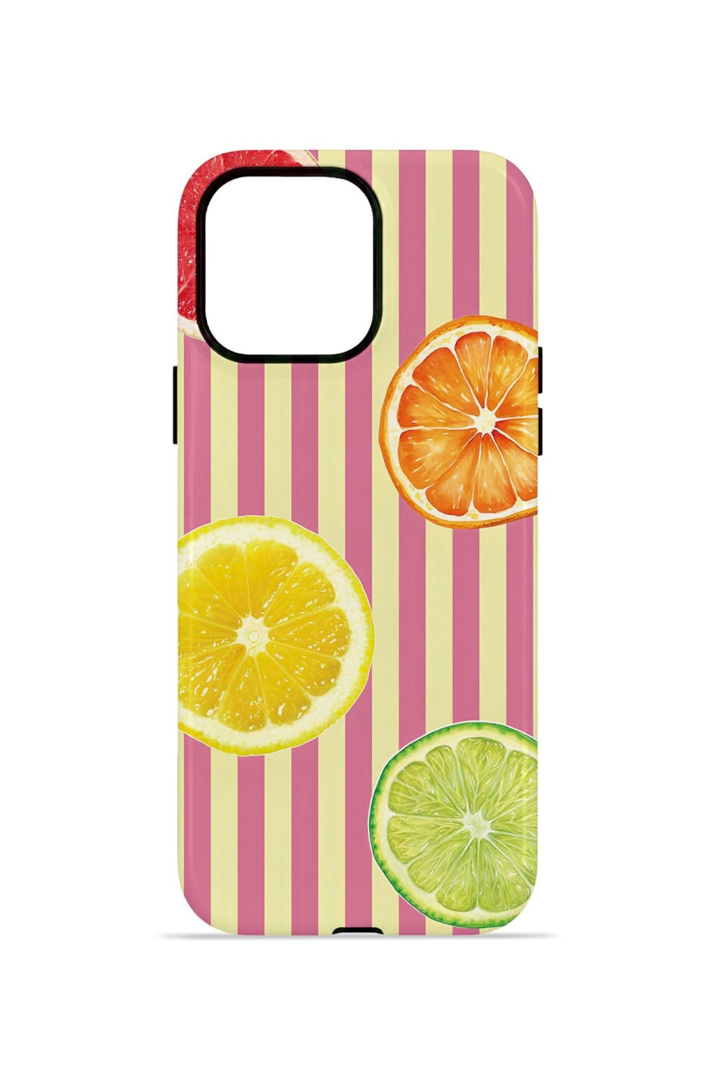 iPhone 12 Pro Max Vorian Çift Katmanlı Kılıf Citrus Fiesta Stripe