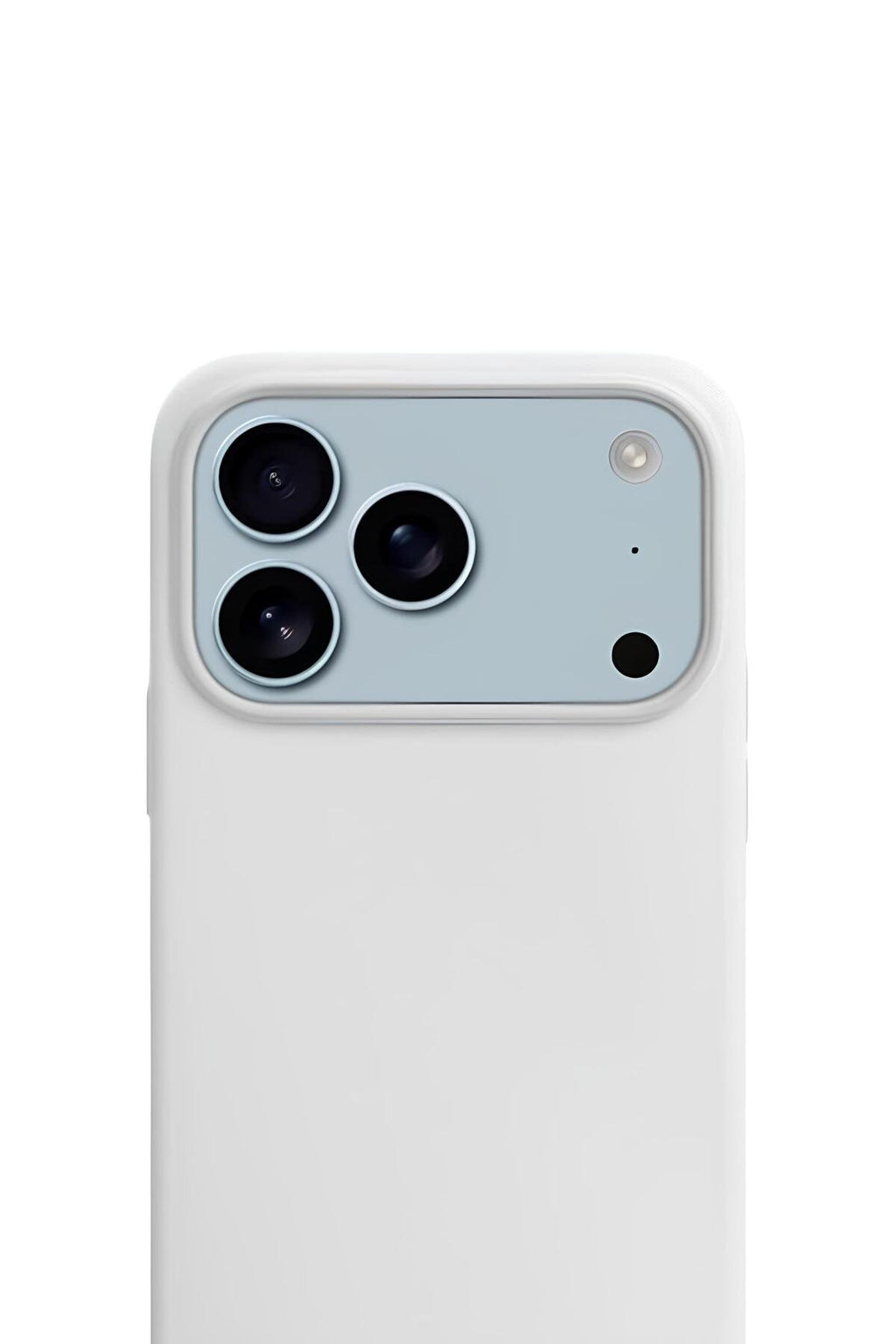 iPhone 17 Pro Max Soft Touch Lansman Silikon Kılıf İnci Beyazı