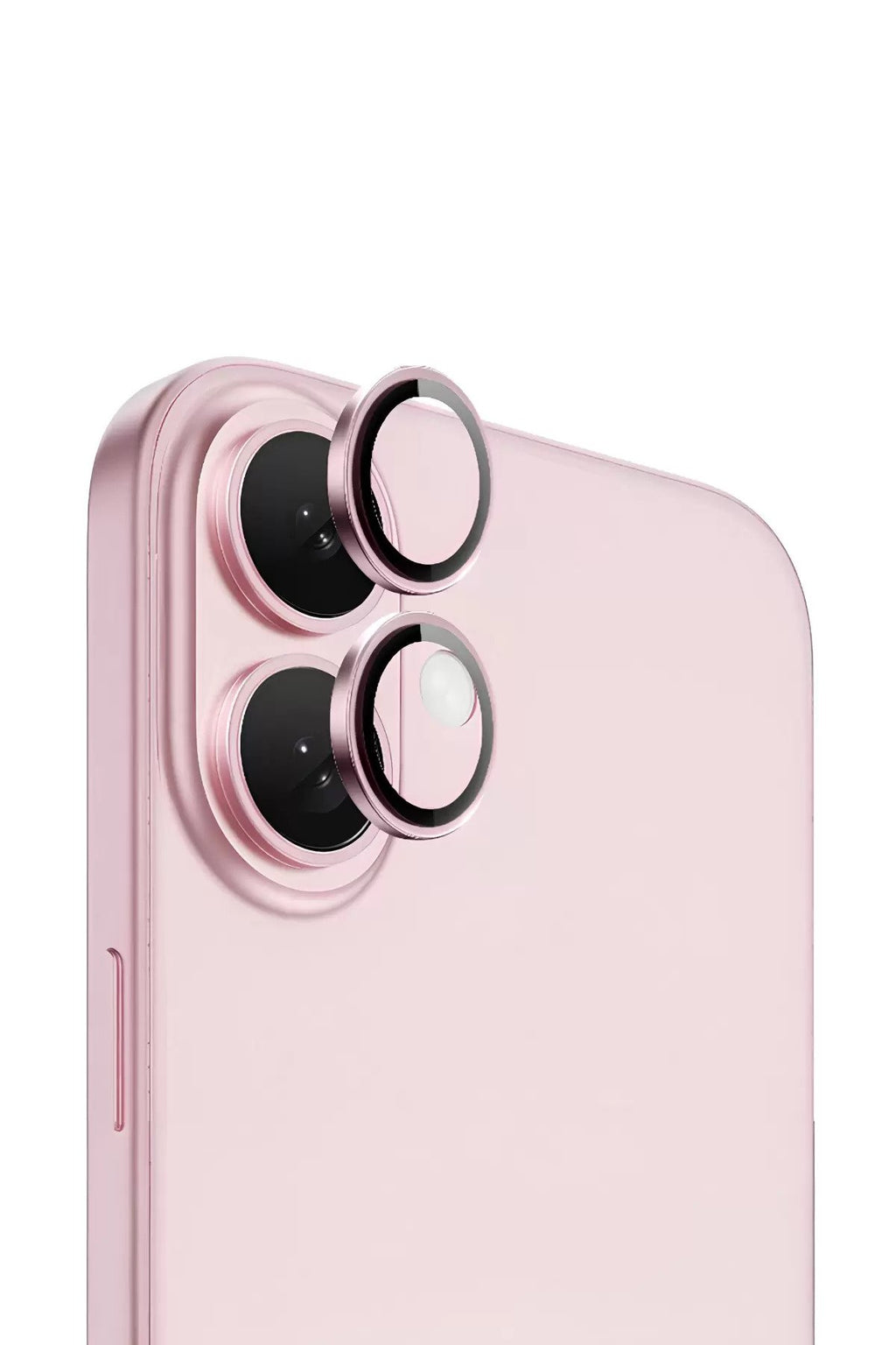 iPhone 16 Plus Sapphire Lens Koruyucu Pembe