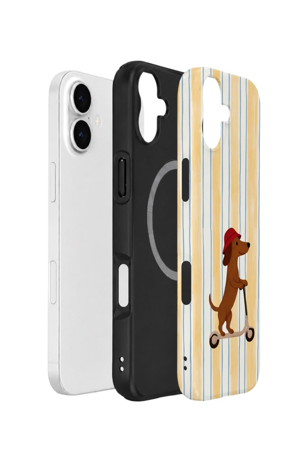 iPhone 16 Plus Vorian Çift Katmanlı MagSafe Kılıf Dachshund Riviera