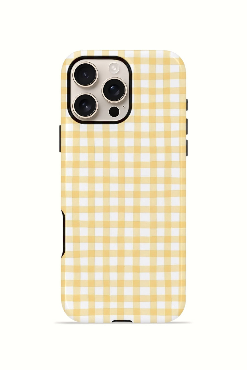 iPhone 16 Pro Max Vorian Çift Katmanlı Kılıf Butter Gingham