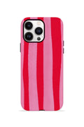 iPhone 13 Pro Vorian Çift Katmanlı Kılıf Raspberry Bold Stripe
