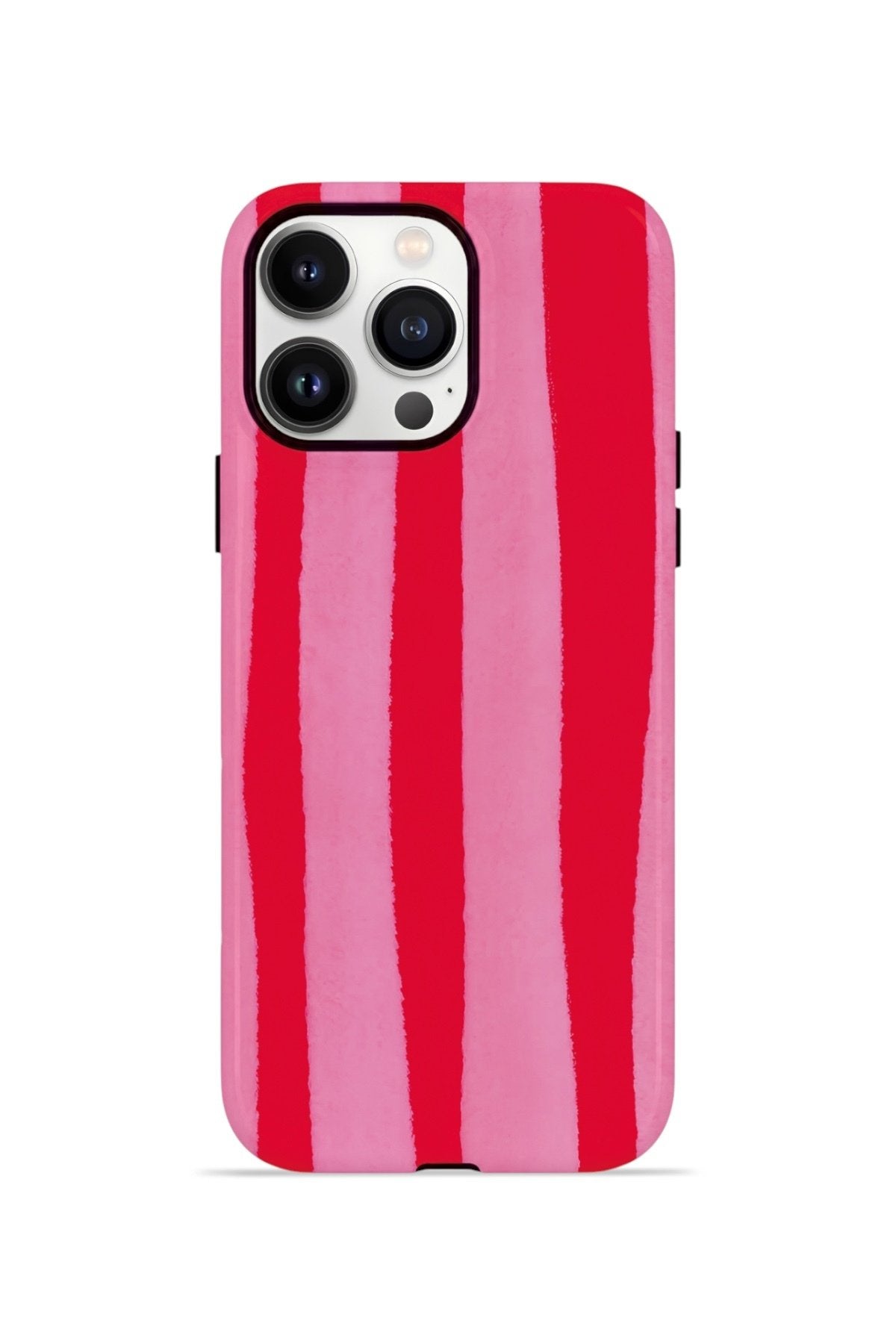 iPhone 13 Pro Vorian Çift Katmanlı Kılıf Raspberry Bold Stripe