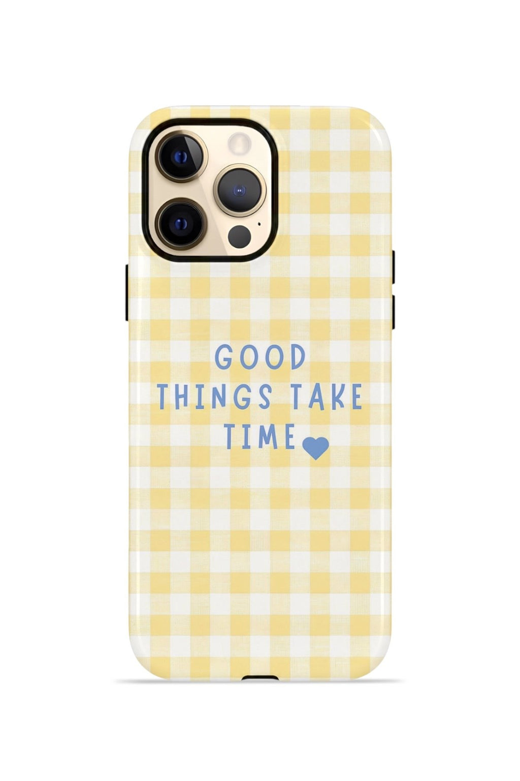 iPhone 12 Pro Max Vorian Çift Katmanlı Kılıf Good Things Gingham