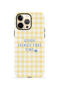 iPhone 12 Pro Max Vorian Çift Katmanlı Kılıf Good Things Gingham