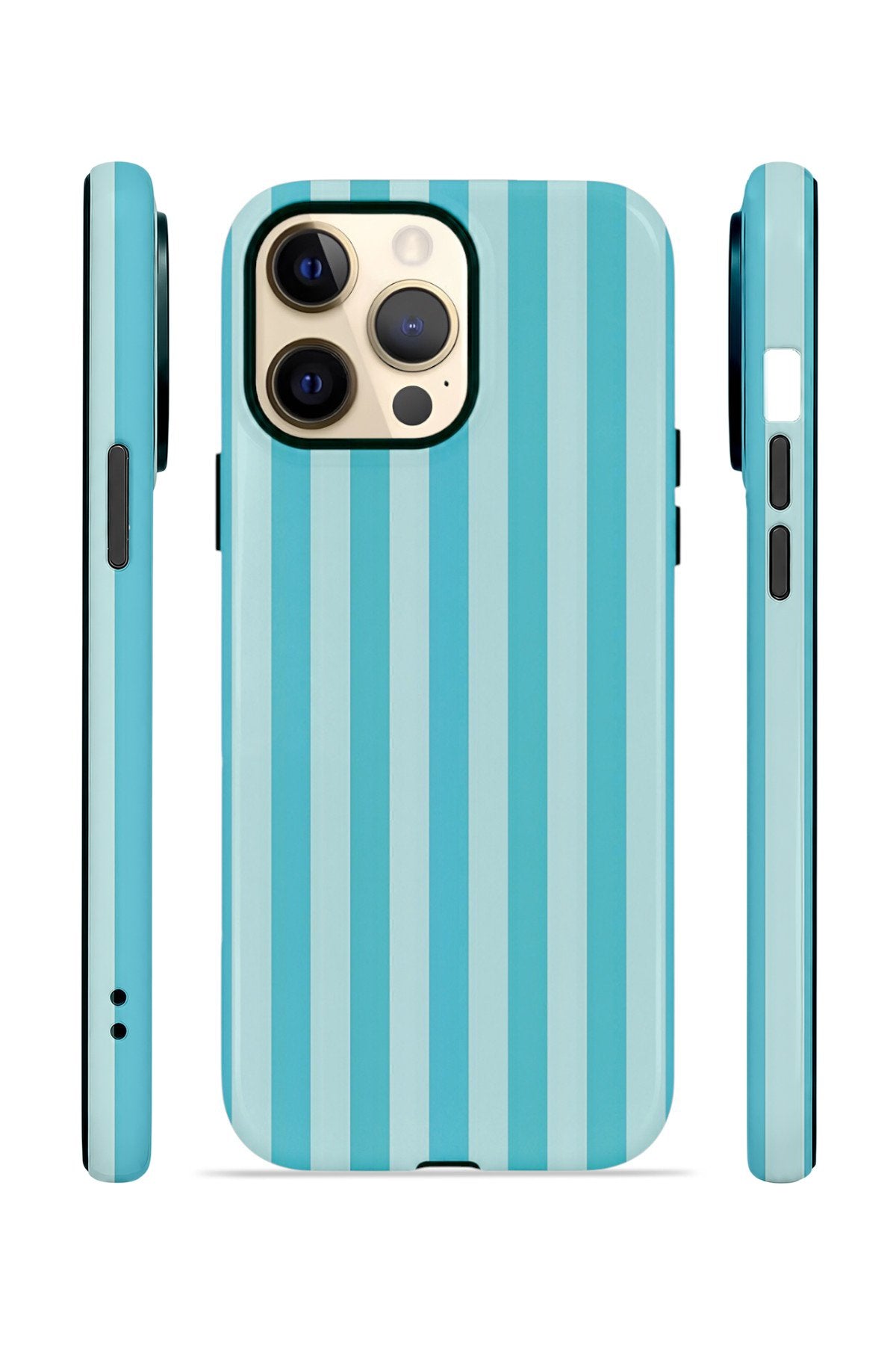 iPhone 14 Pro Max Vorian Çift Katmanlı Kılıf Turquoise Riviera
