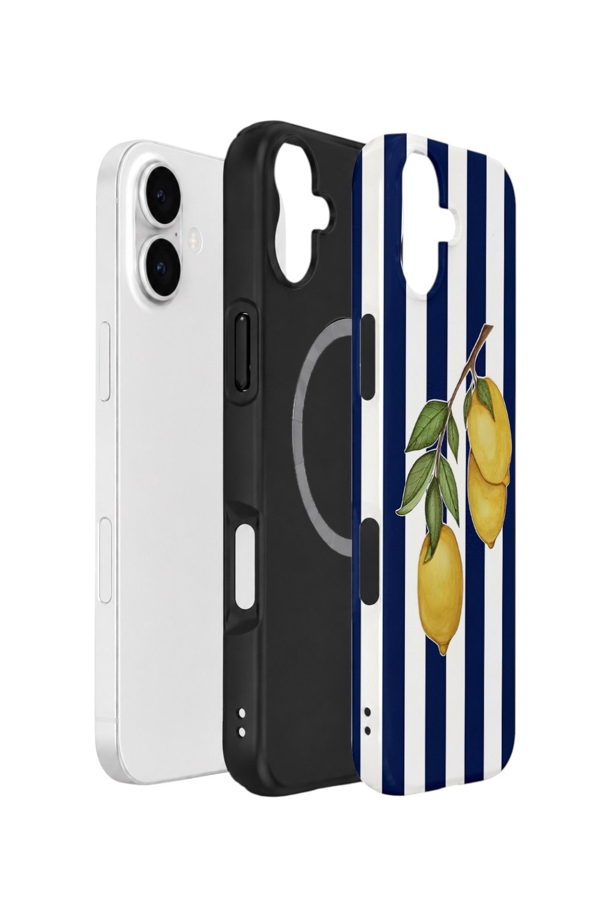 iPhone 16 Vorian Çift Katmanlı MagSafe Kılıf Amalfi Lemon Branch