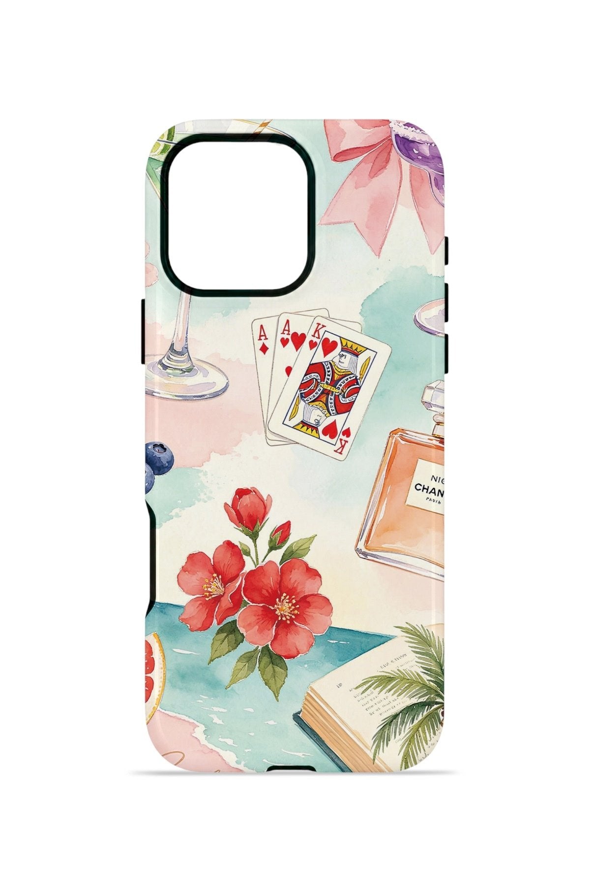 iPhone 16 Pro Max Vorian Çift Katmanlı MagSafe Kılıf Mediterranean Holiday Collage