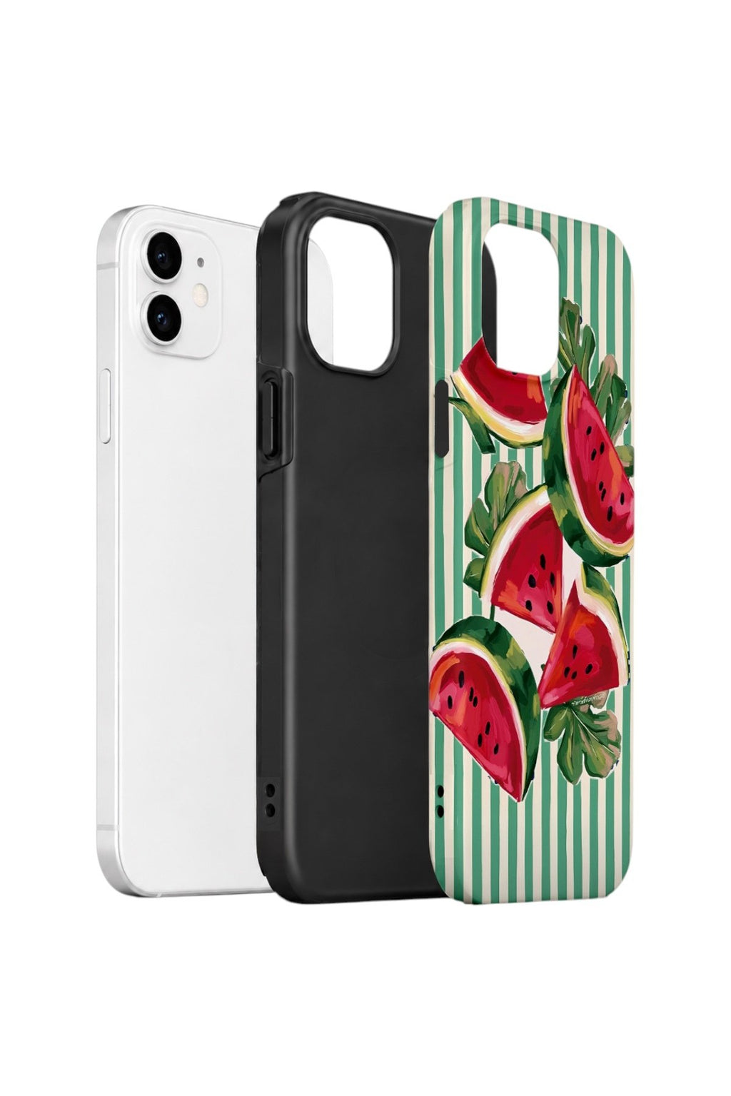 iPhone 12 Vorian Çift Katmanlı Kılıf Watermelon Cabana