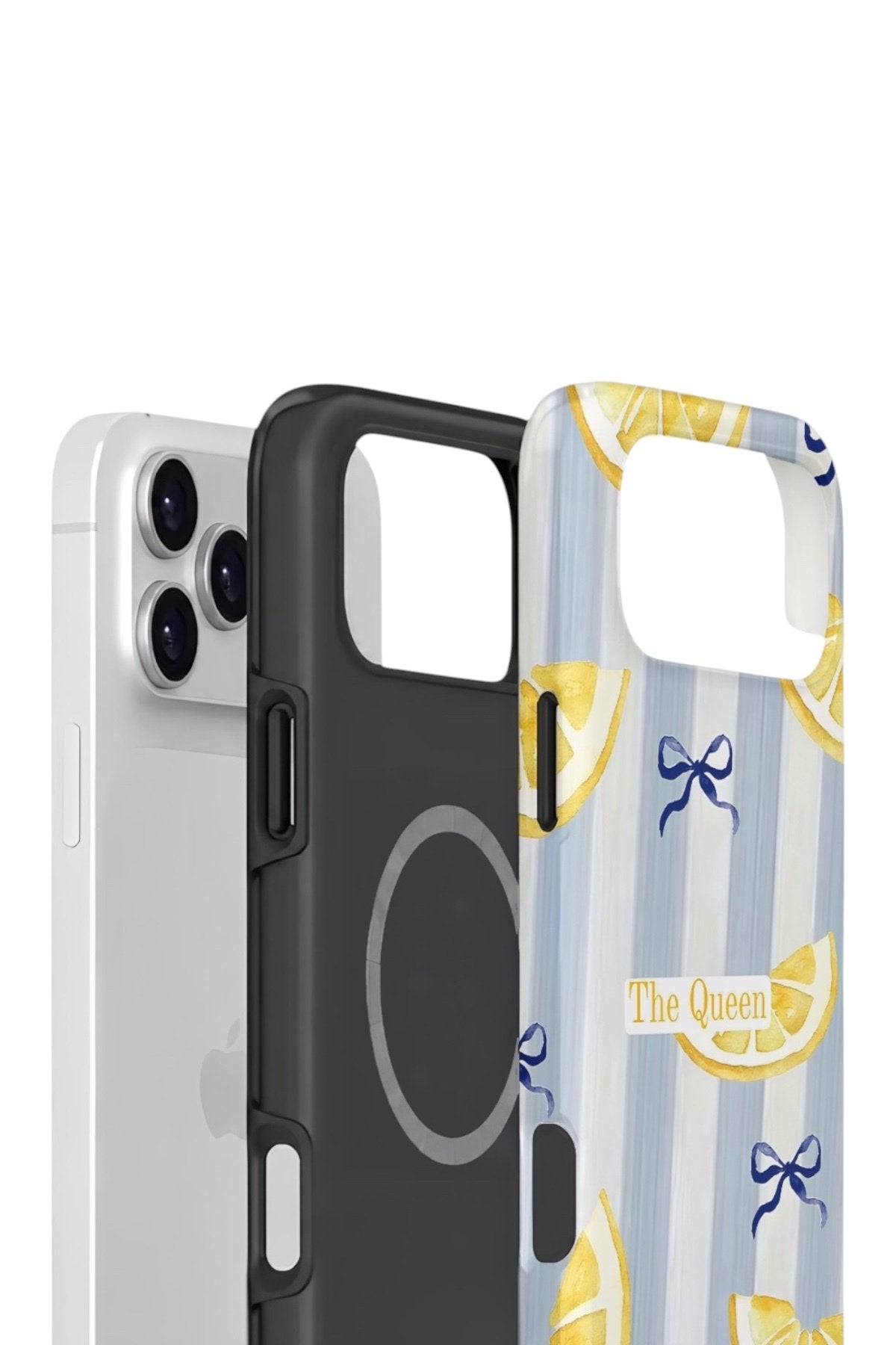 iPhone 17 Pro Max Vorian Çift Katmanlı MagSafe Kılıf Queen Lemon Bow