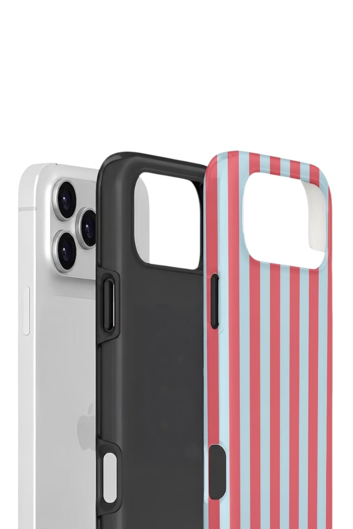 iPhone 17 Pro Max Vorian Çift Katmanlı Kılıf Poolside Candy Stripe