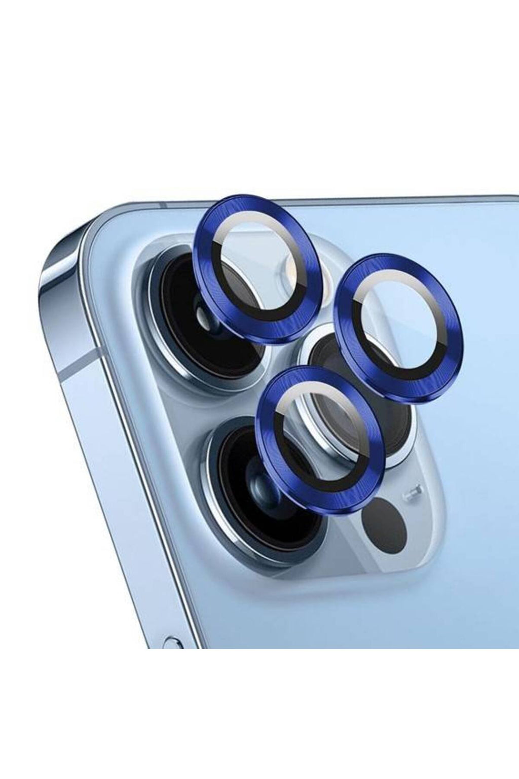 iPhone 14 Pro 6.1'' Metal Kamera Koruyucu Lens Lacivert