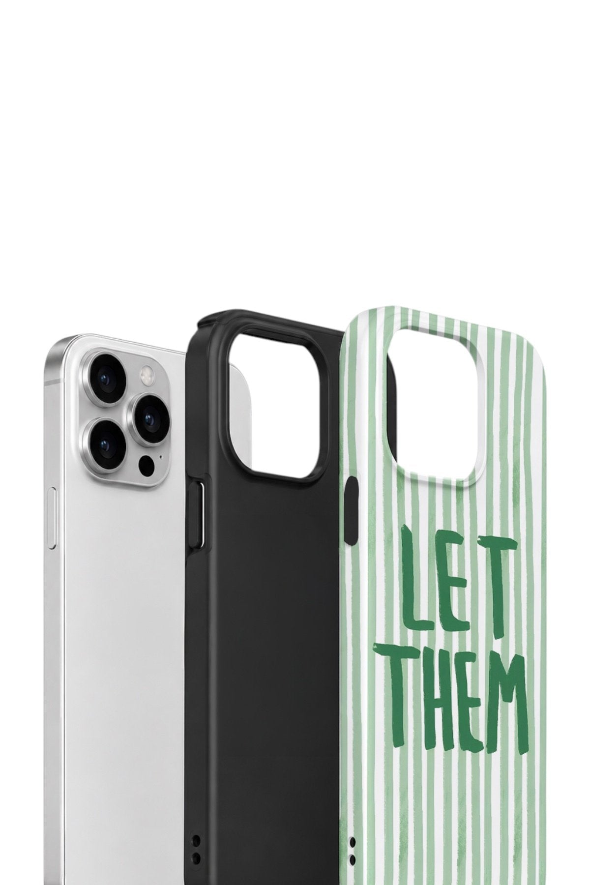 iPhone 12 Pro Max Vorian Çift Katmanlı Kılıf Let Them Green