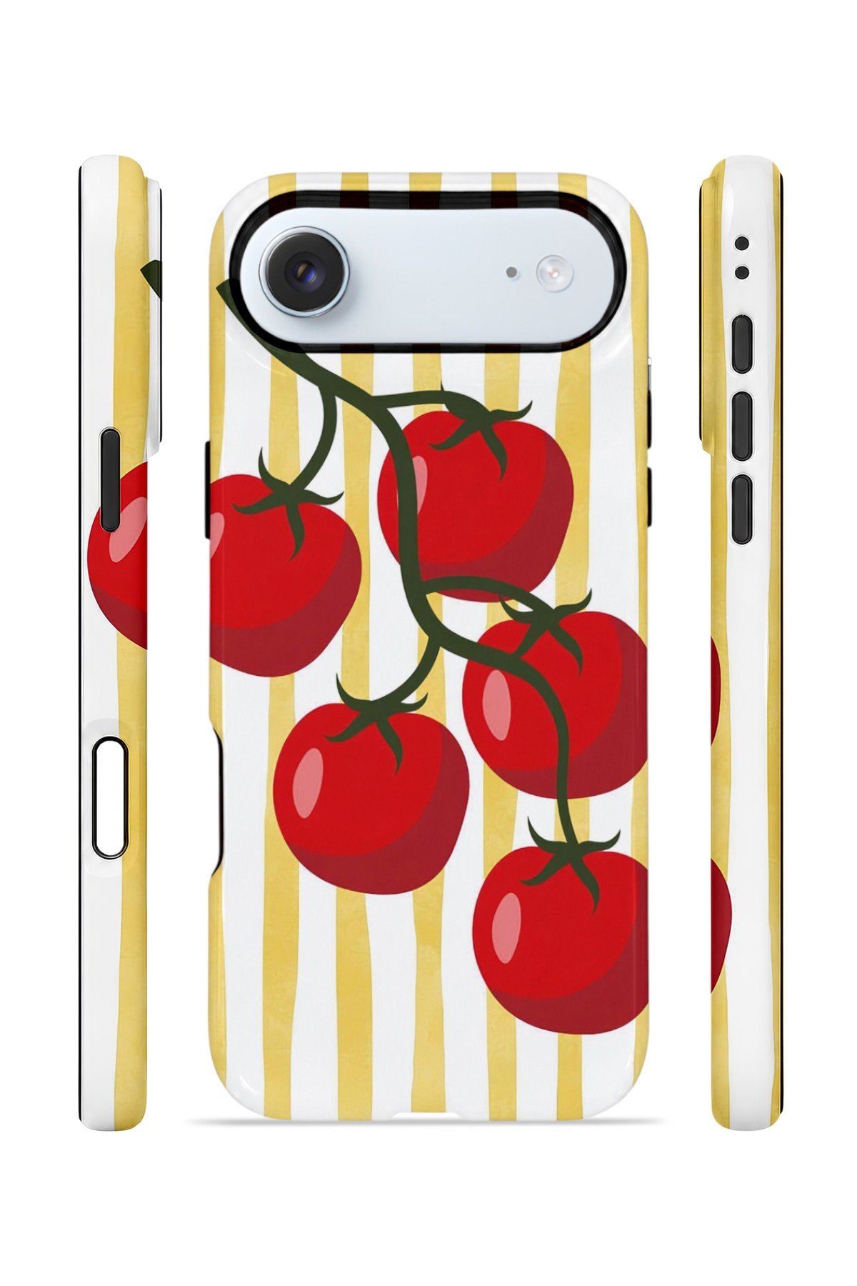 iPhone 17 Air Vorian Çift Katmanlı Kılıf Tomato Market Stripe