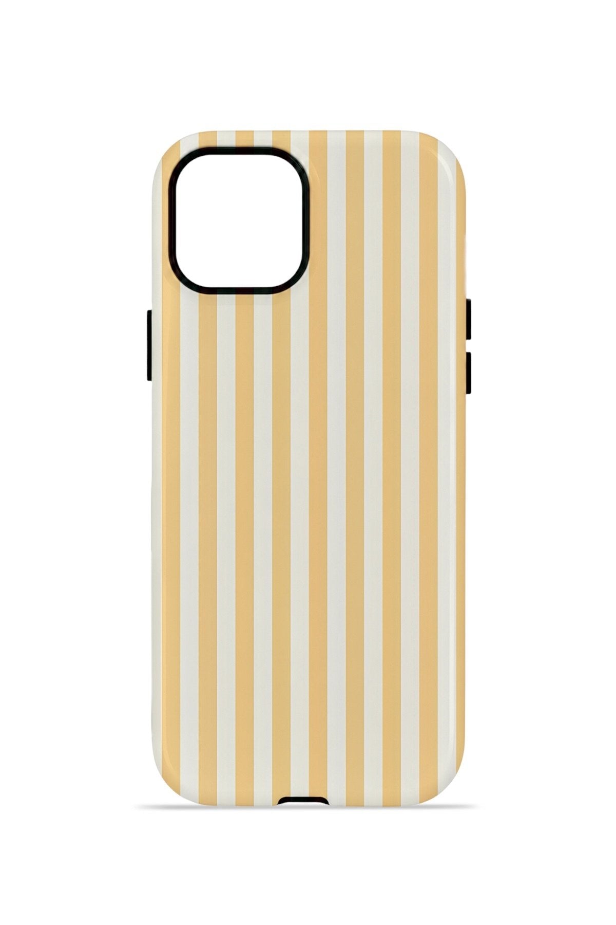 iPhone 14 Vorian Çift Katmanlı Kılıf Vanilla Pinstripe