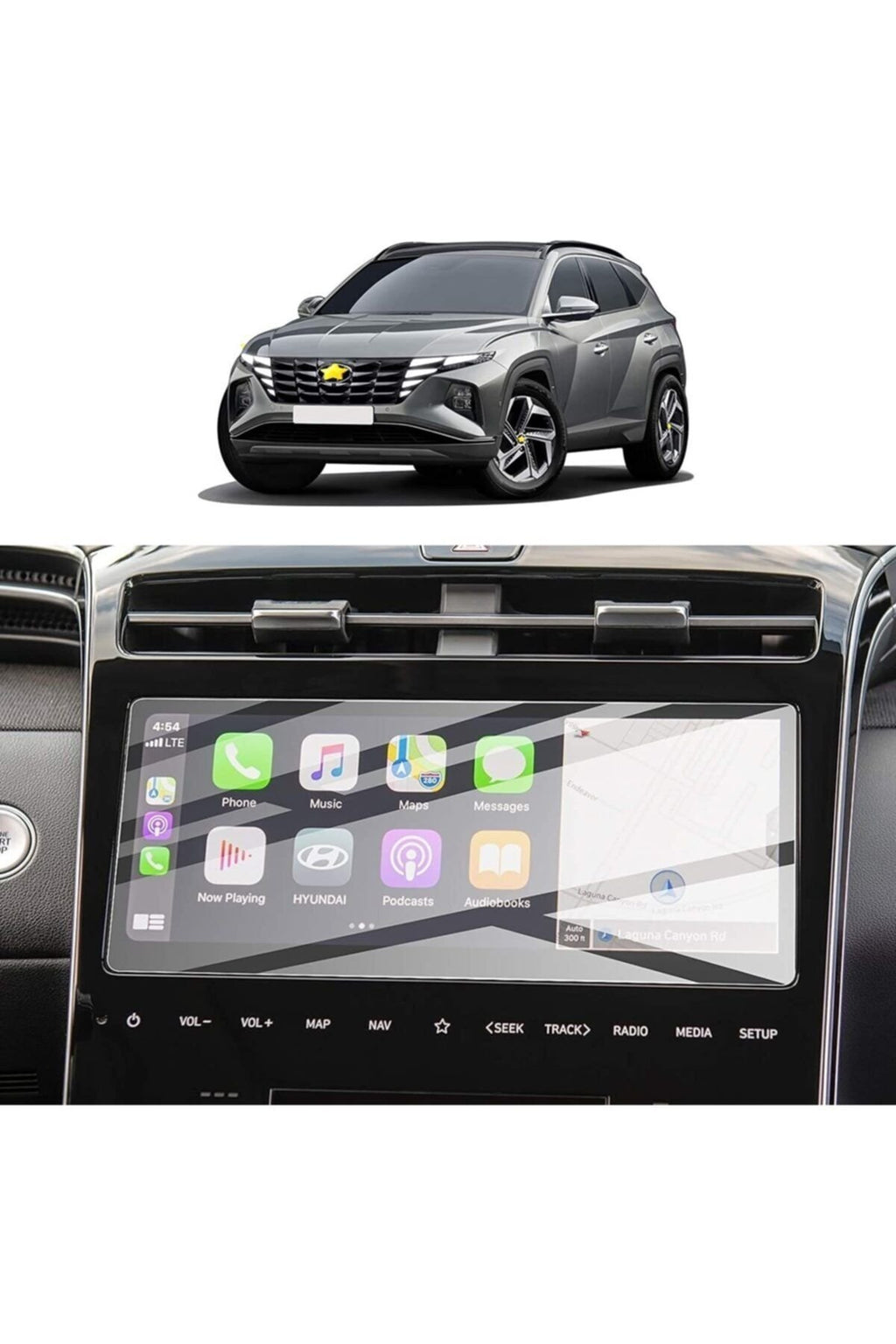 Hyundai Tucson 2021 10.25 Inç Multimedya Glass Ekran Koruyucu Nano