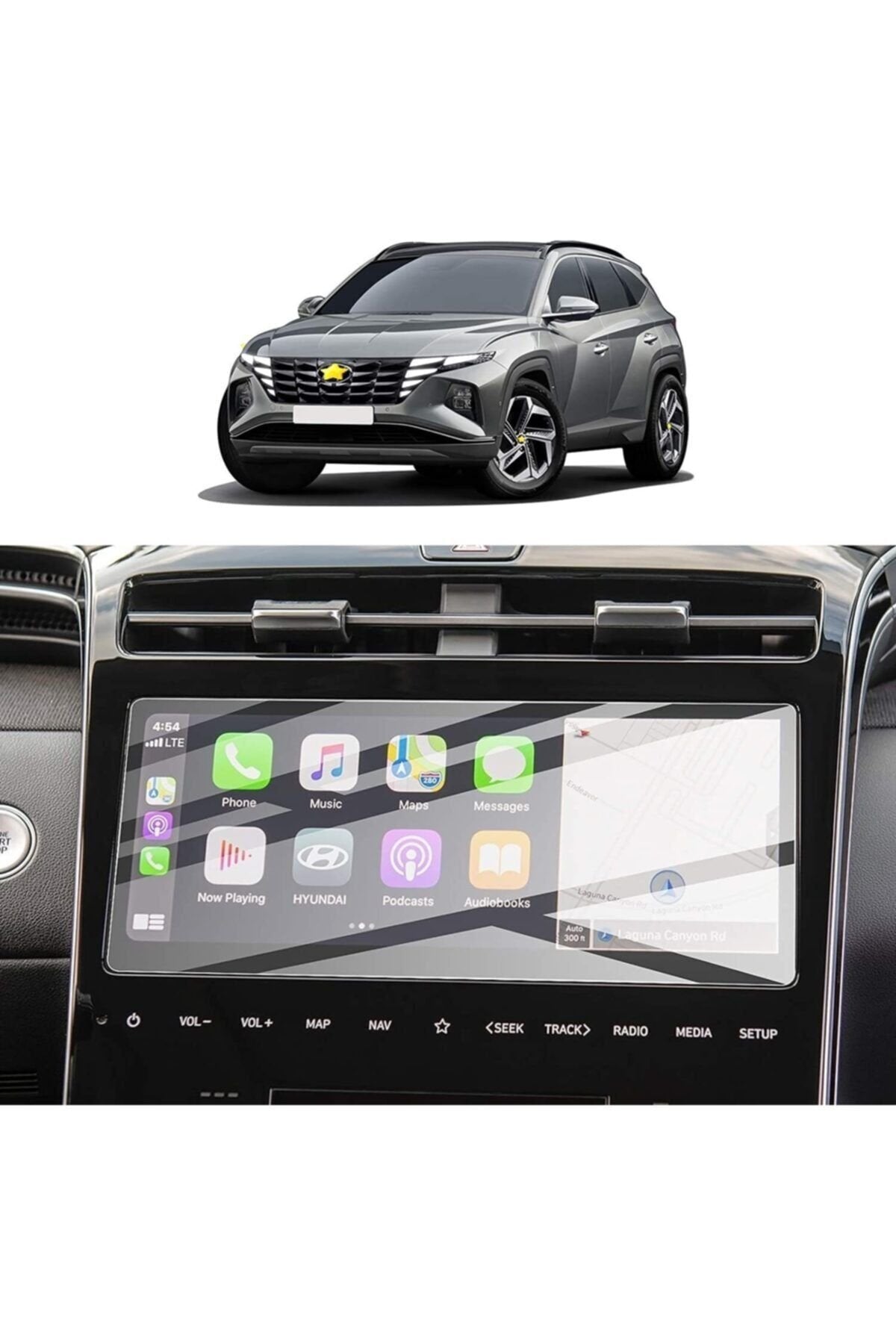 Hyundai Tucson 2021 10.25 Inç Multimedya Glass Ekran Koruyucu Nano