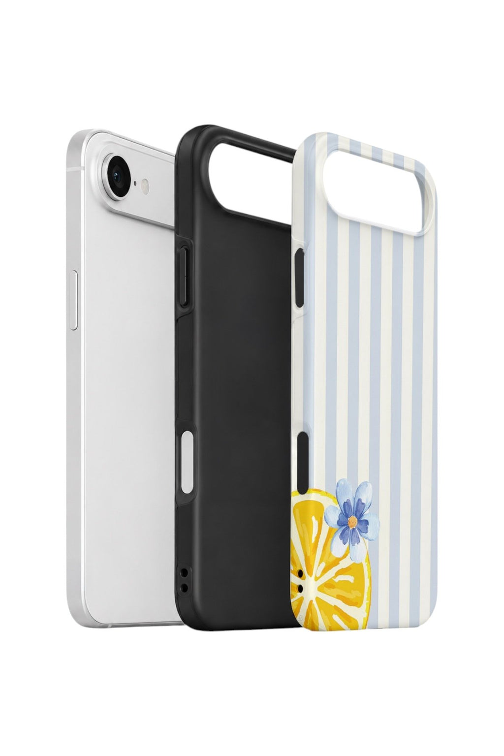 iPhone 17 Air Vorian Çift Katmanlı Kılıf Blue Lemon Blossom