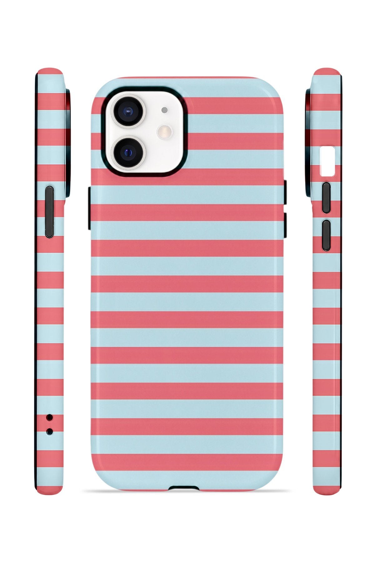iPhone 11 Vorian Çift Katmanlı MagSafe Kılıf Candy Horizon Stripe