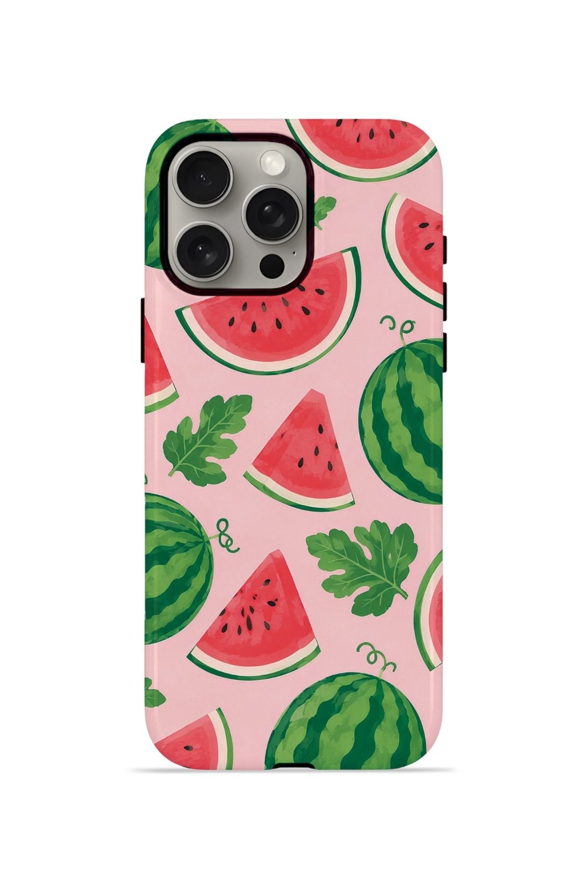 iPhone 15 Pro Max Vorian Çift Katmanlı MagSafe Kılıf Watermelon Garden Party