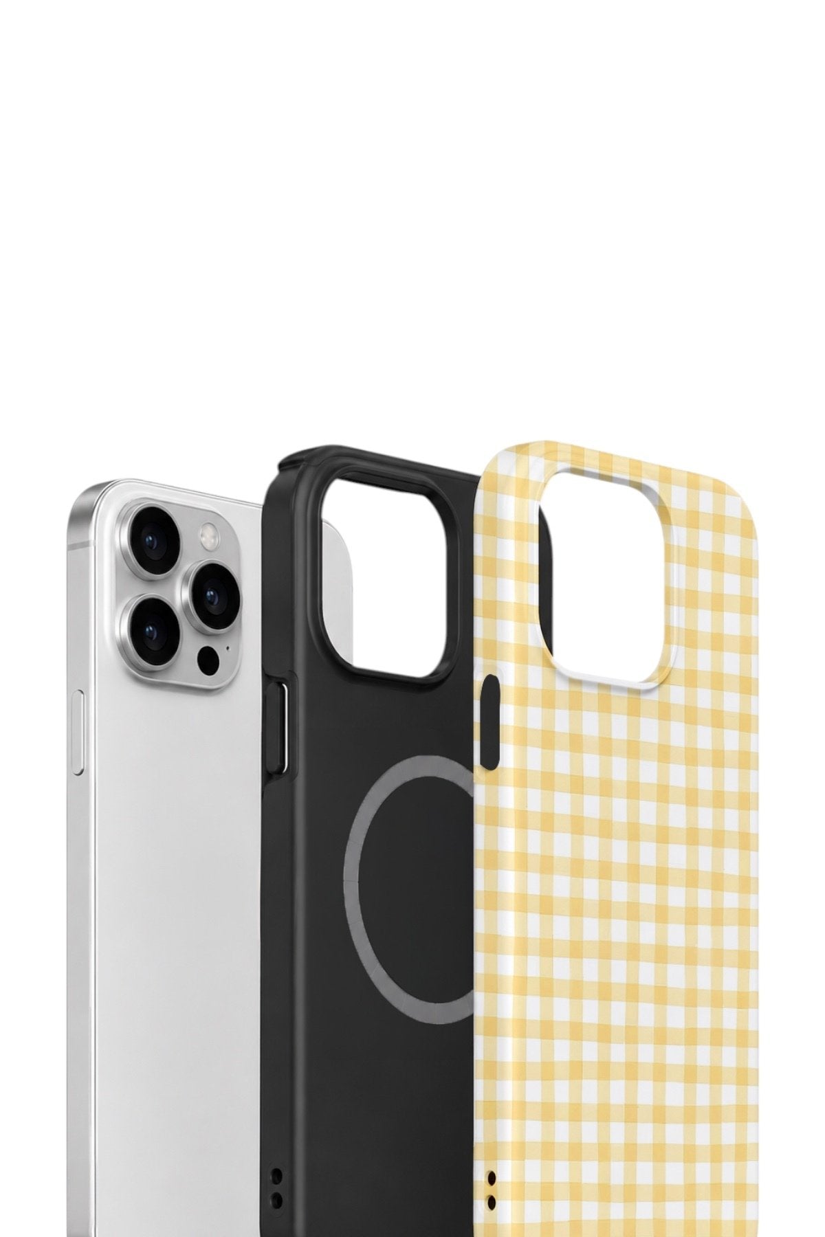 iPhone 12 Pro Max Vorian Çift Katmanlı MagSafe Kılıf Butter Gingham