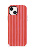iPhone 13 Vorian Çift Katmanlı Kılıf Tomato Red Stripe