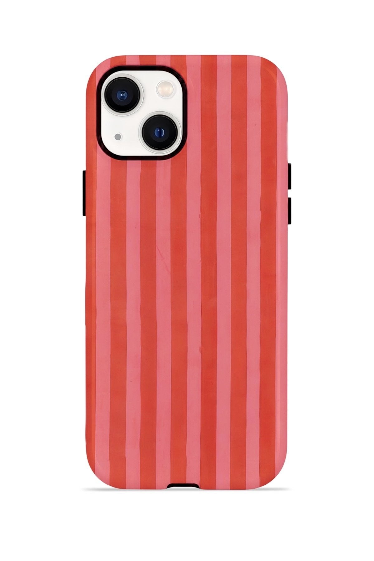 iPhone 13 Vorian Çift Katmanlı Kılıf Tomato Red Stripe