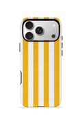 iPhone 17 Pro Vorian Çift Katmanlı MagSafe Kılıf Golden Riviera Stripe