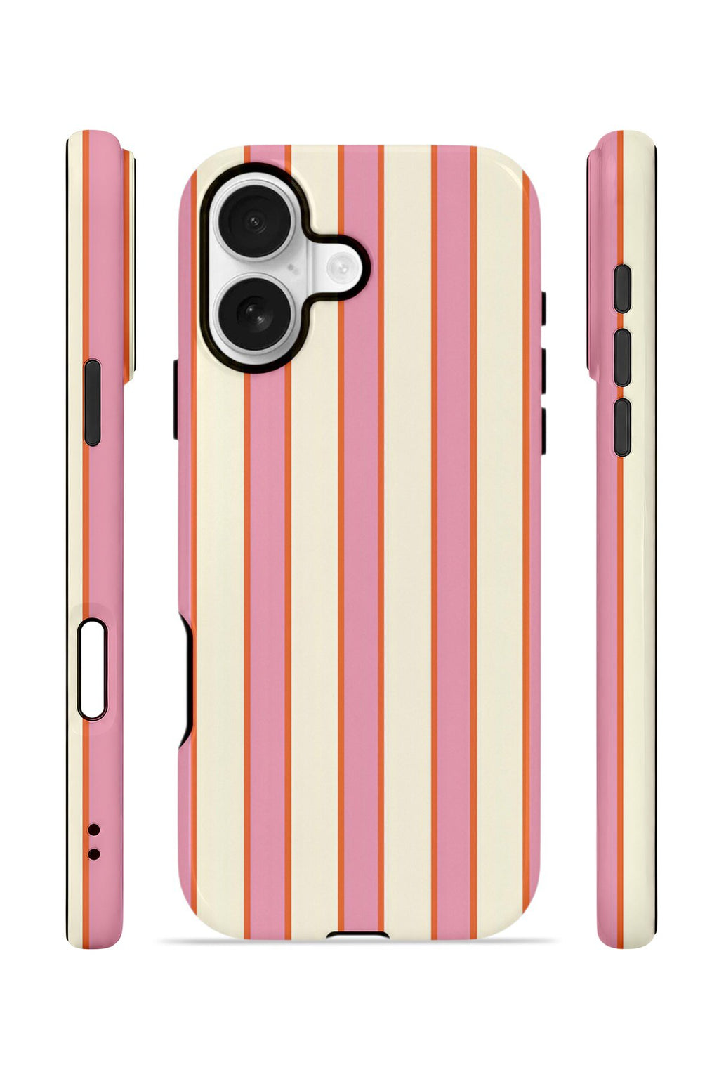 iPhone 16 Plus Vorian Çift Katmanlı Kılıf Sunset Candy Stripe