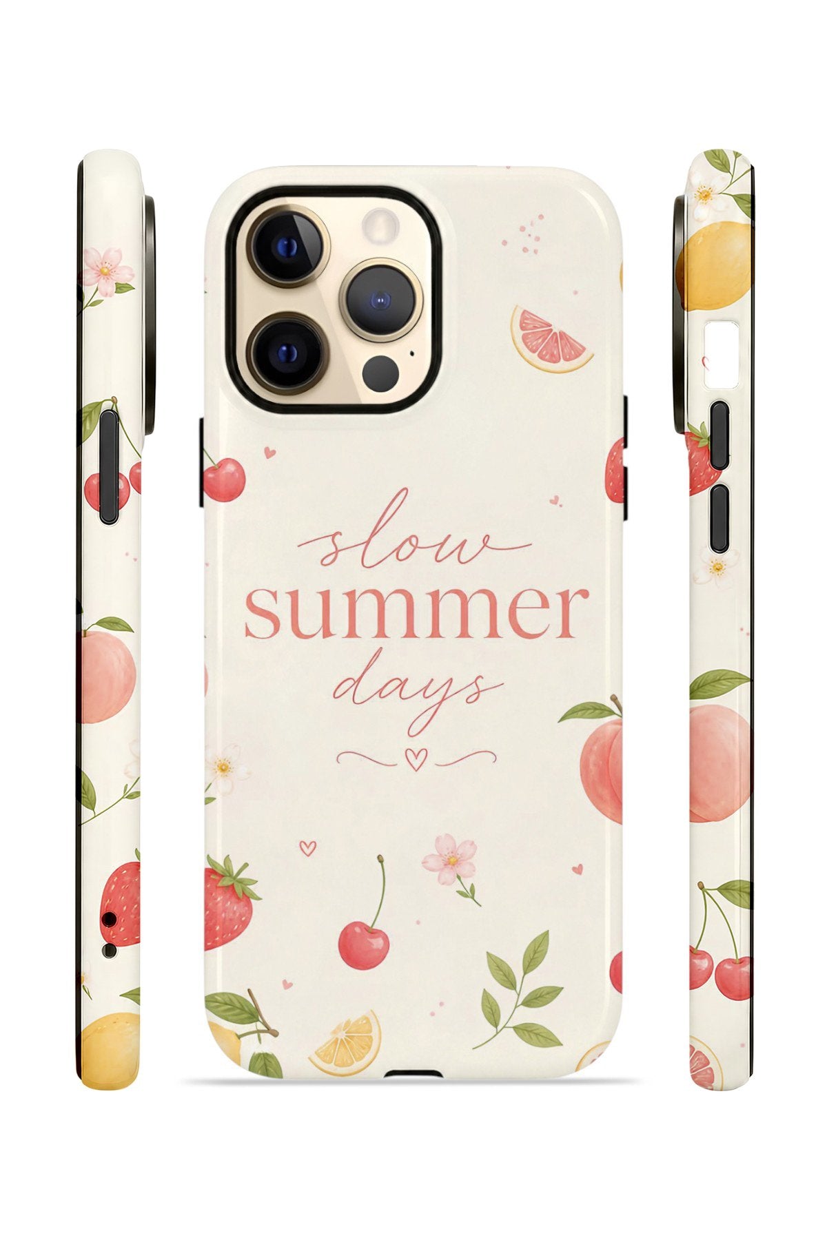 iPhone 12 Pro Vorian Çift Katmanlı Kılıf Slow Summer Days