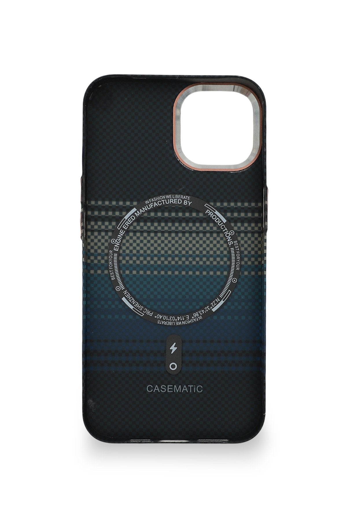 NeoWoven Case iPhone 15 Derin Mavi Akım