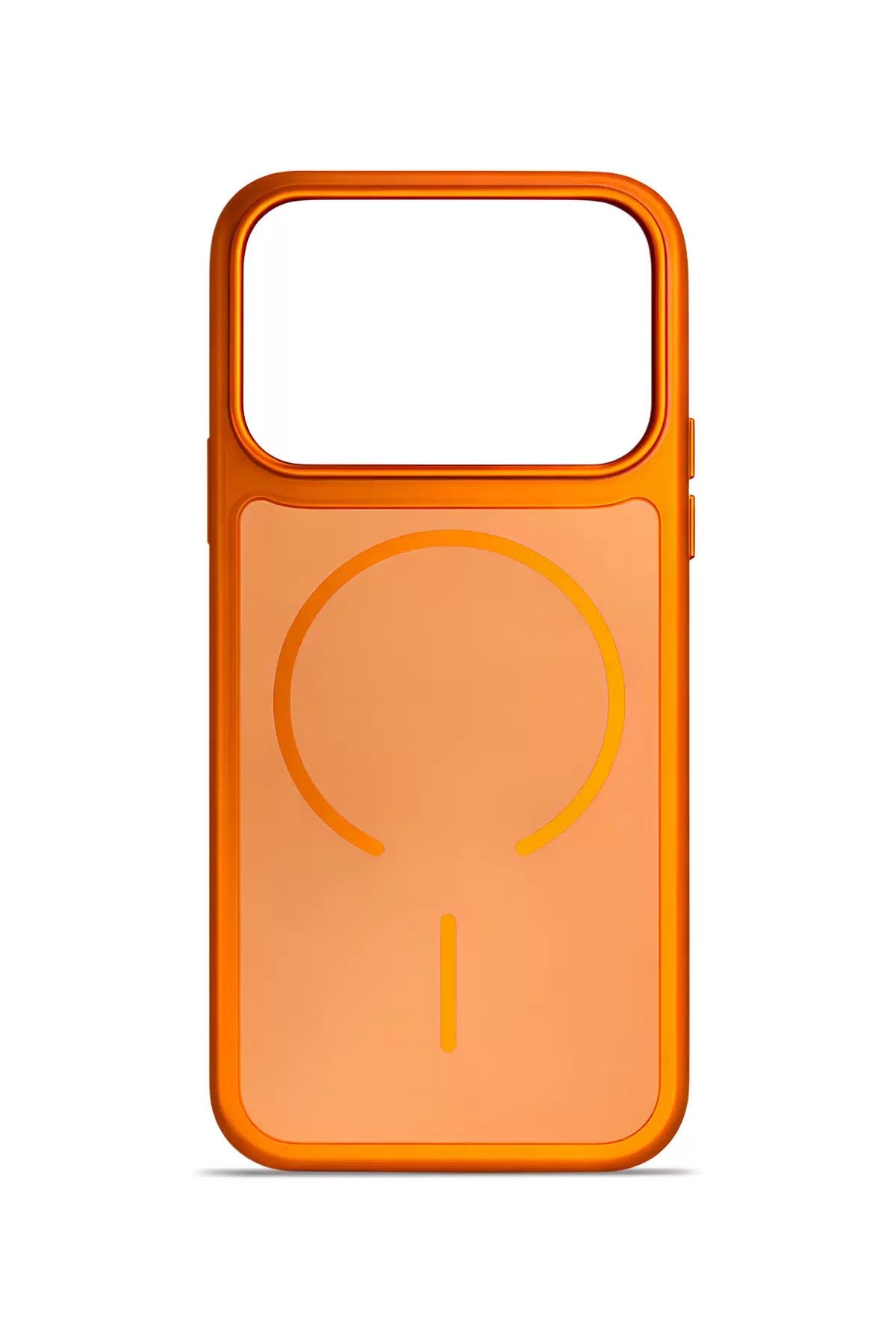 iPhone 17 Pro Max Aurion SoftTouch Metalik MagSafe Kılıf Solar Amber