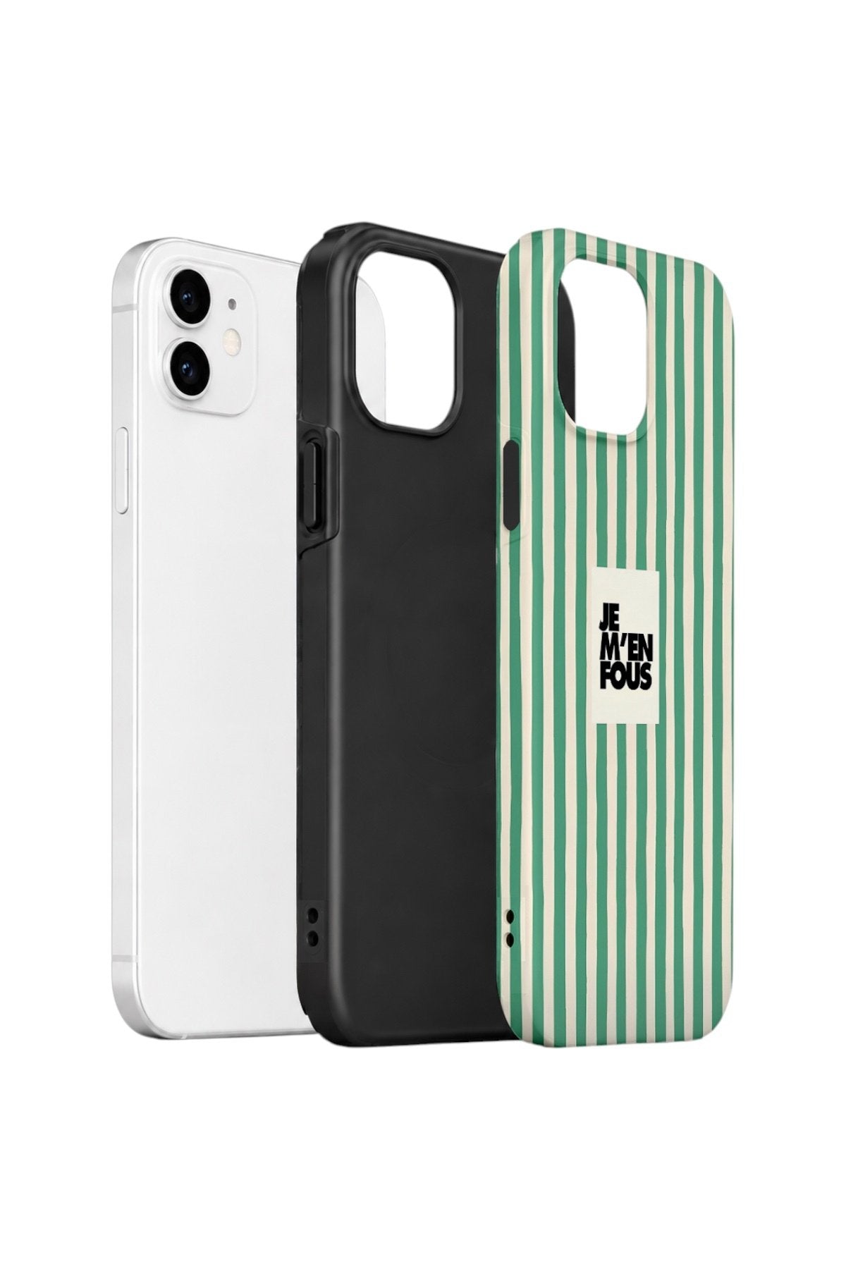 iPhone 11 Vorian Çift Katmanlı Kılıf Je M En Fous Green
