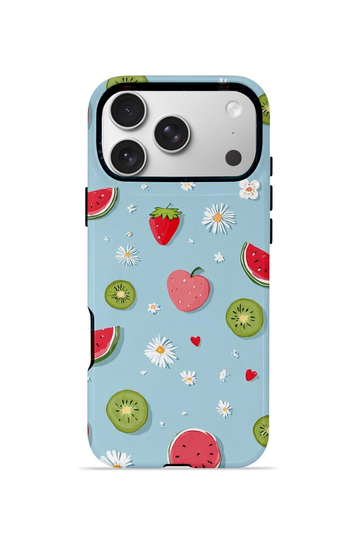 iPhone 17 Pro Max Vorian Çift Katmanlı Kılıf Fruit Confetti Sky